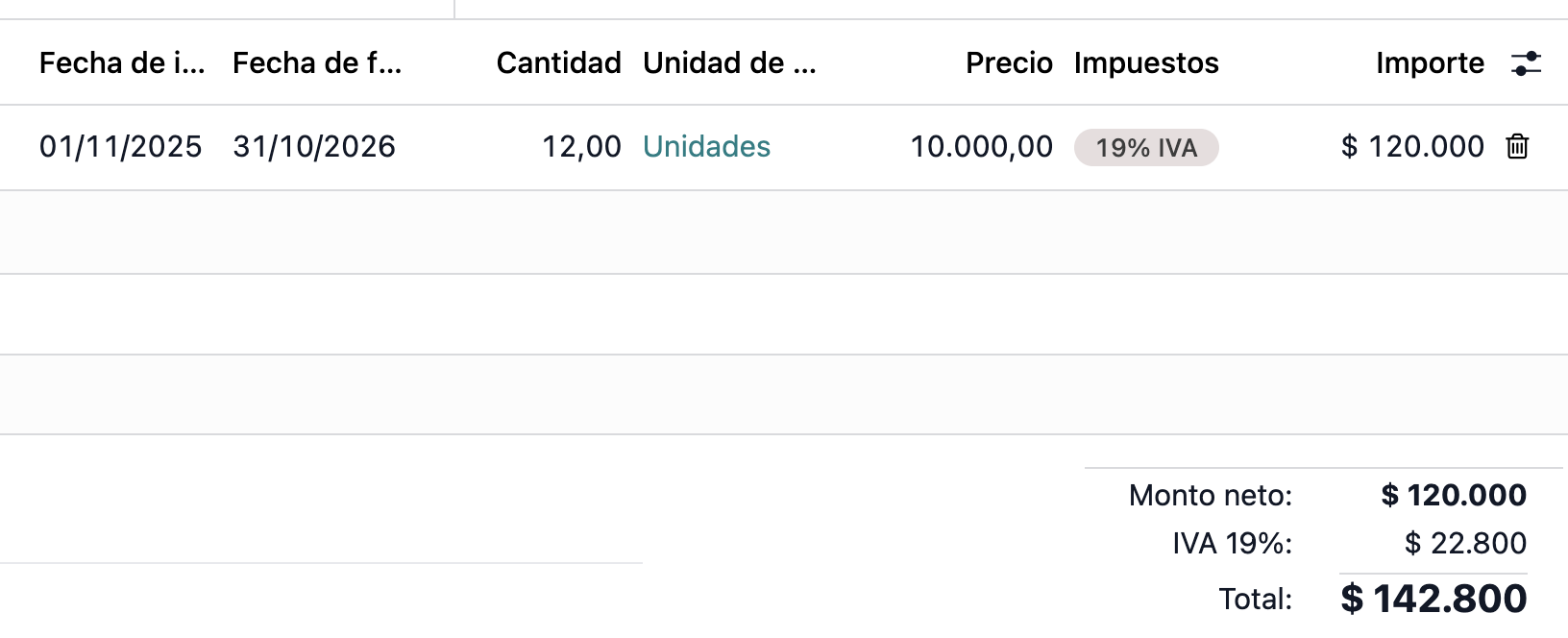 ingresos diferidos en odoo