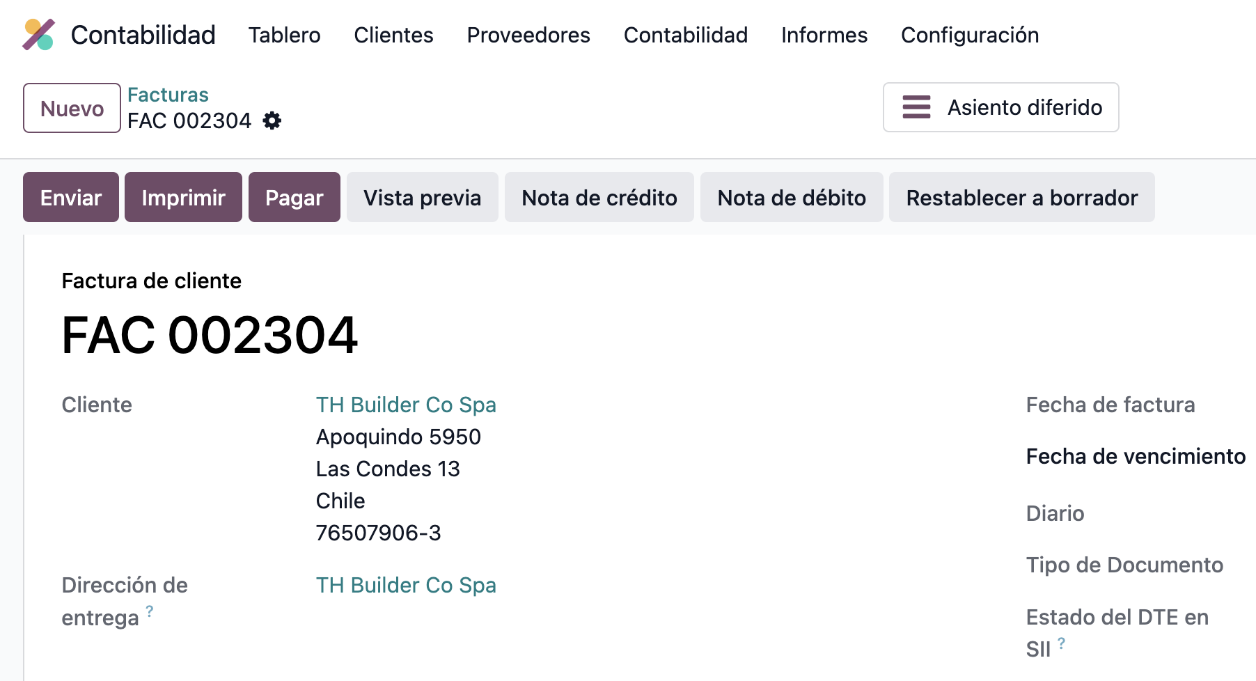 ingresos diferidos en odoo