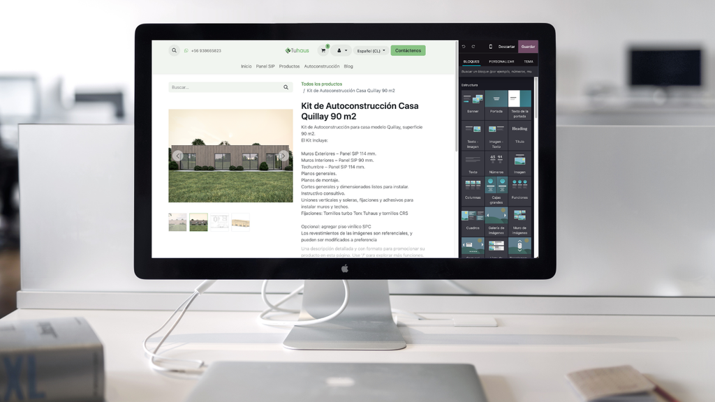 Diseño y configuración de sitio web en Odoo